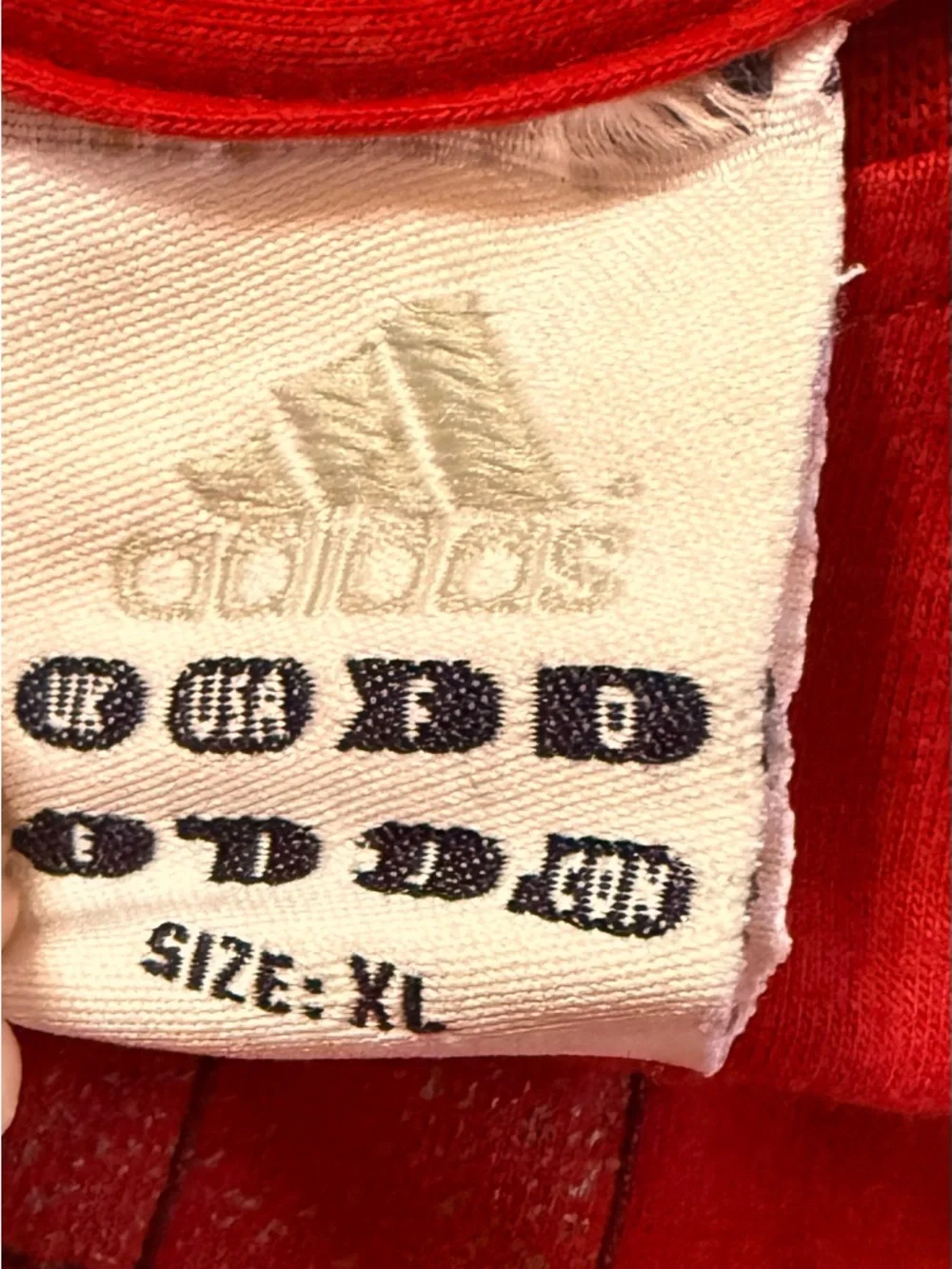 Vintage 2000s Adidas Soccer Graphic Tee Red Mens XL Y2K